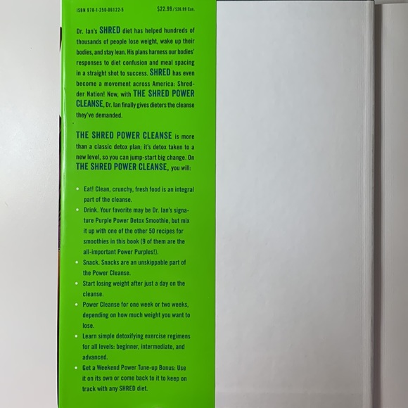 The Shred Power Cleanse: Eat Clean. Get Lean. Burn Fat. (Ian K. Smith) [Book] - Picture 2 of 4